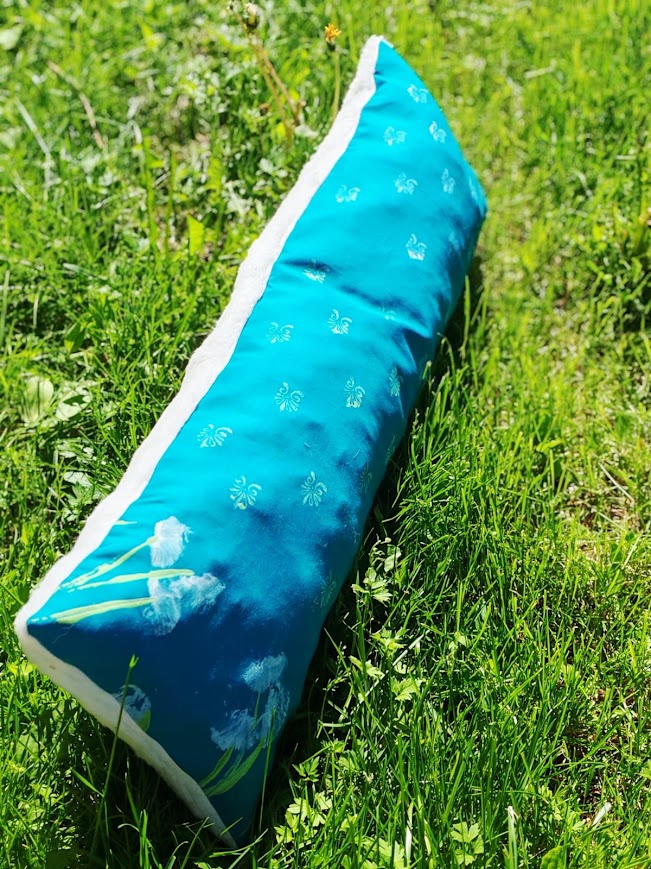 Turkoosi Tupasvilla tyyny 25x85 cm
