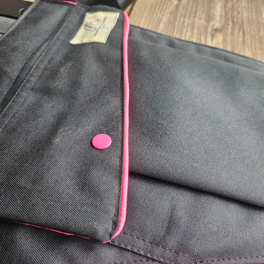 Onkamo Taskutin musta-pinkki