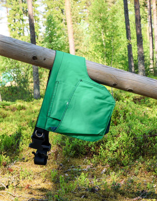 Treenitasku vihreä