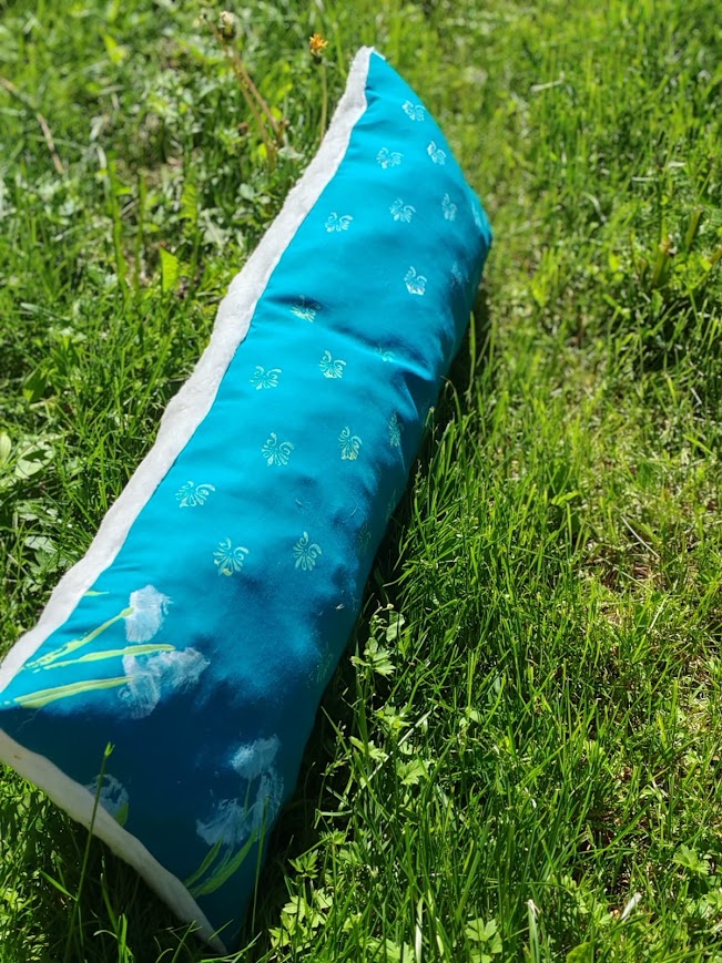Turkoosi Tupasvilla tyyny 25x85 cm
